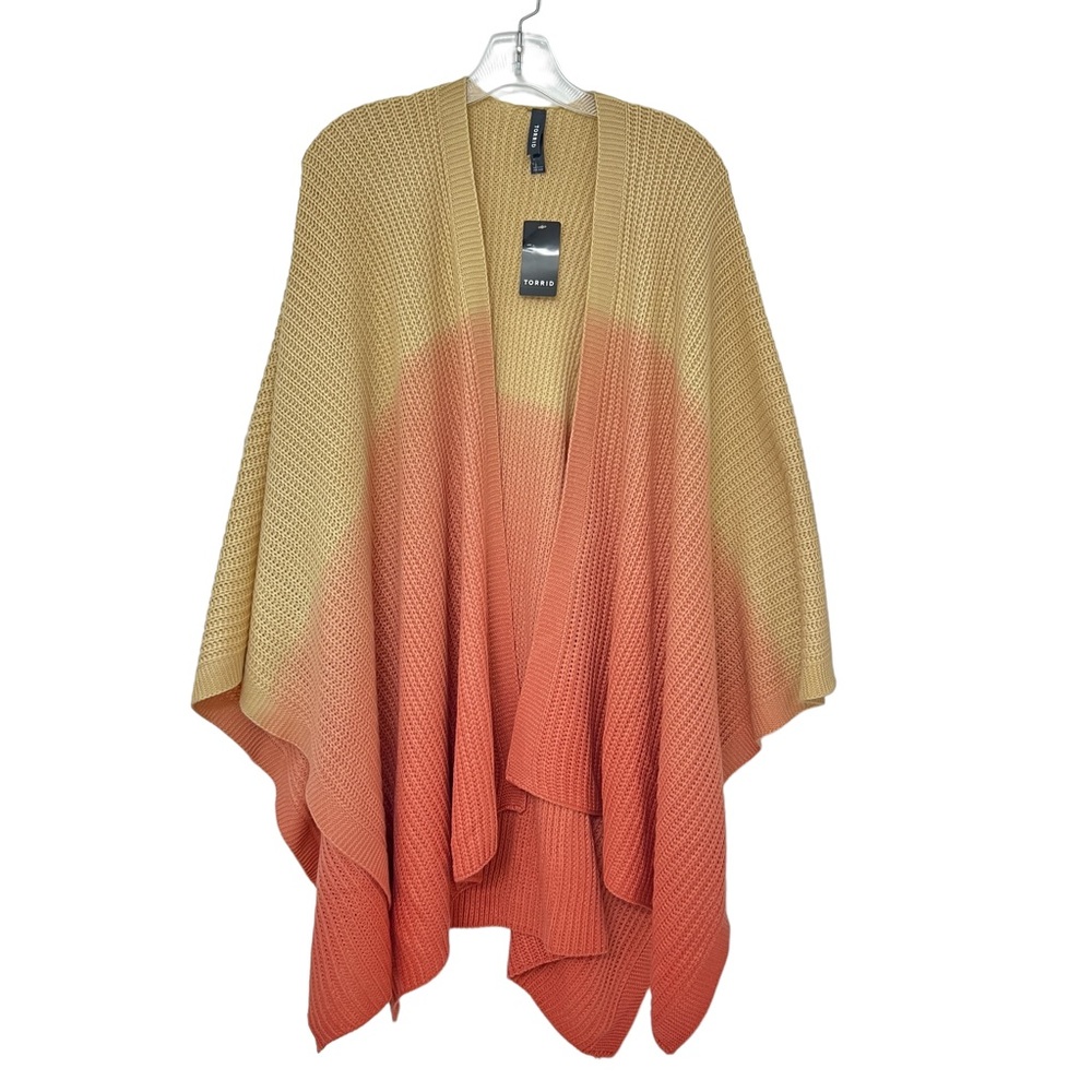 NWT Torrid open arms knit ombré women’s poncho OSFA